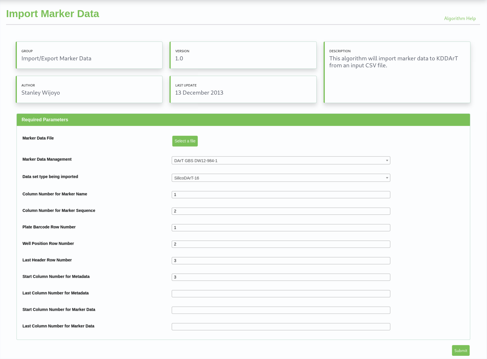 KDCompute - Import Marker algorithm example |br| (Image compressed for illustration)